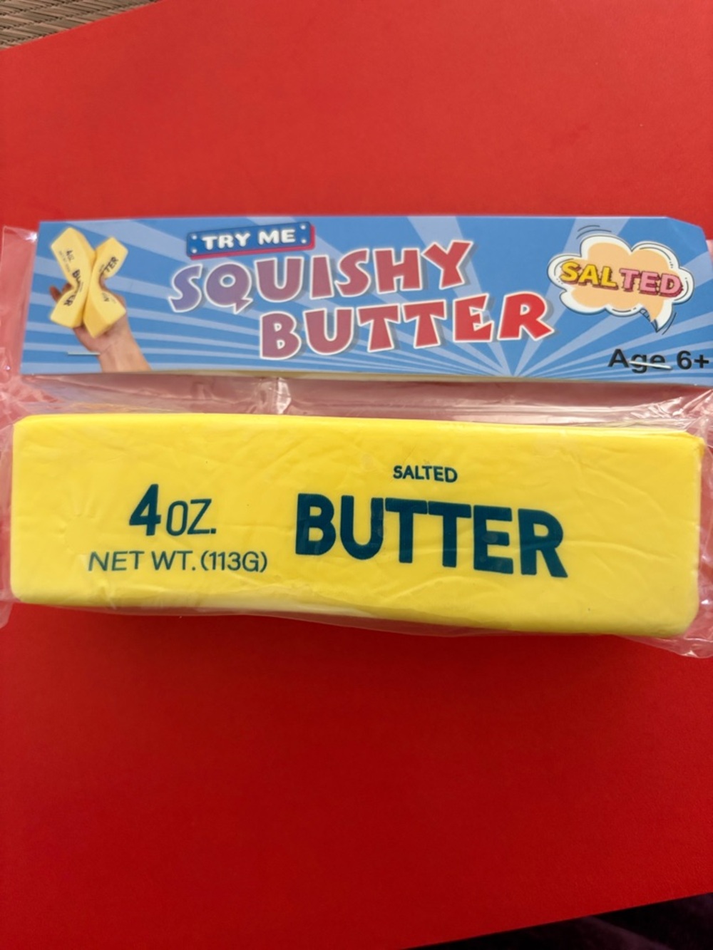 Squishy Butter Toy - Yellow